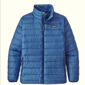 Youth blue Patagonia puffer jacket